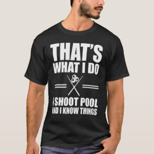 T-shirt Amusant Pool Player Billard Billard Billard Ball