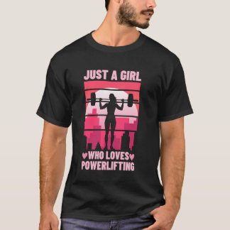 T-shirt Amusant Powerlifter Art Pour Filles Femmes Powerli