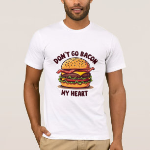 T-shirt Amusant Pun Alimentaire Bacon Lover Cheeseburger D