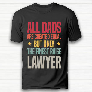 T-shirt Amusant Retro Avocat Vintage Papa Retraite Noir