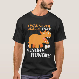 T-shirt Amusant Retro faim jeu de société Hippopotamus man