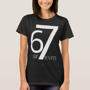 T-shirt Amusant Six Sept 6 7 Design de Mème 6 7 