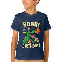 Amusant T-Rex Dino Anniversaire