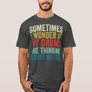 T-shirt Amusant tambour Paradiddle Retro Drumming Ensemble