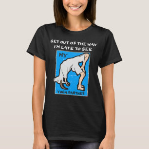 T-shirt Amusant Tard Pour Voir Yoga Partenaire Chèvre Tee