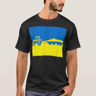 T-shirt Amusant Tracteur Agricole Ukrainien Volant Une Ta 