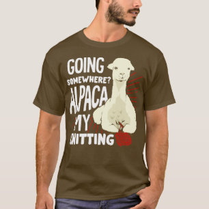T-shirt Amusant Tricot Lover Alpaca Knitter Cadeau