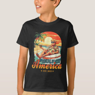 T-shirt Amusant Trump Gulf Of Usa America Est 2025