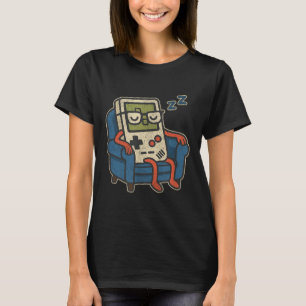 T-shirt Amusant Vintage Vieux Gamer Retro Vidéo Jeu Vieux