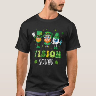 T-shirt Amusant Vision Squad Leprechaun Optométriste St P
