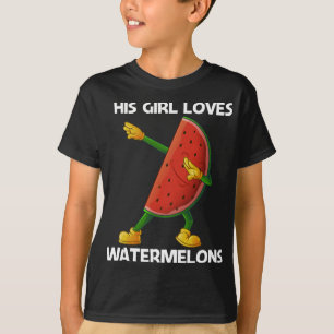 T-shirt Amusant Watermelon Art Pour Les Filles Melon Fruit