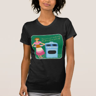 T-shirt Amusante Alarme À Feu Signifie Dîner Heure Femme a