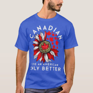 T-shirt Amusante Amérique canadienne Fête du Canada Érable