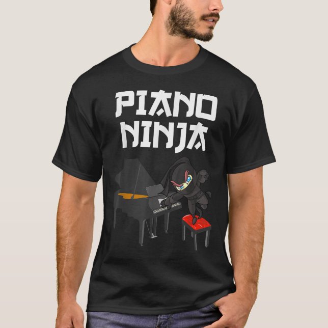 T-shirt Amusante Ano Nouveauté Hommes Femmes Enfants Musiq (Devant)