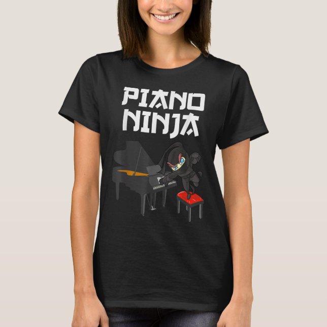 T-shirt Amusante Ano Nouveauté Hommes Femmes Enfants Musiq (Devant)