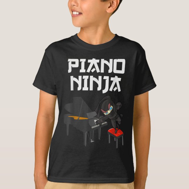 T-shirt Amusante Ano Nouveauté Hommes Femmes Enfants Musiq (Devant)