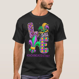 T-shirt Amusante assistante pédagogique Mardi Gras Family 