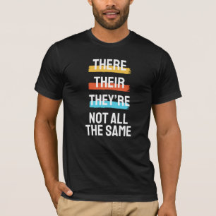T-shirt Amusante blague grammaire professeur anglais wordp