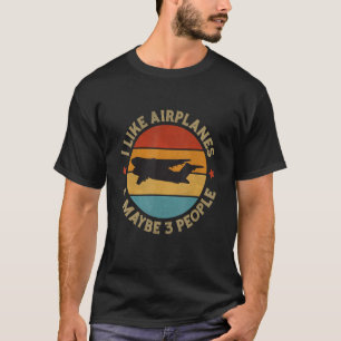 T-shirt Amusante conception d'avion pour l'aviation pilote