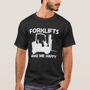 T-shirt Amusante Conception De Forklift Pour Homme Femme D