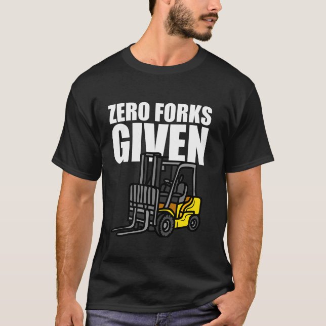 T-shirt Amusante Conception De Forklifts Homme Femme Forkl (Devant)