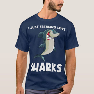T-shirt Amusante Conception De Requin Homme Femmes Adulte