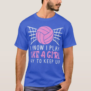 T-shirt Amusante Conception De Volley-ball Pour Femmes Fil