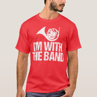 T-shirt Amusante Corne Française Im avec la bande