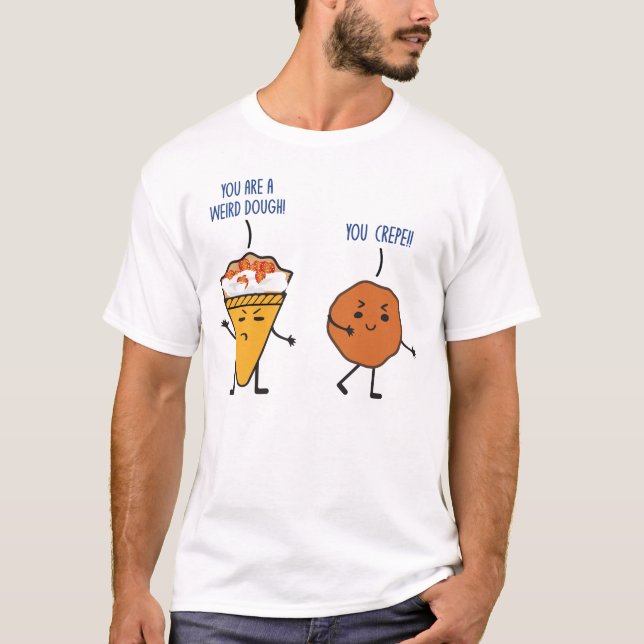 T-shirt Amusante Crète Dough Nourriture Lover Foodie Pun B (Devant)