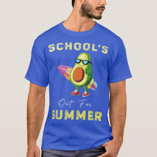 T-shirt Amusante Ecole Avocado Sortie Pour Professeur D'Ét