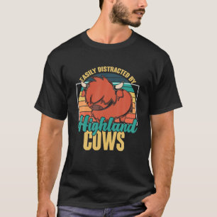 T-shirt Amusante écossaise ferme agricole agricole Retro H