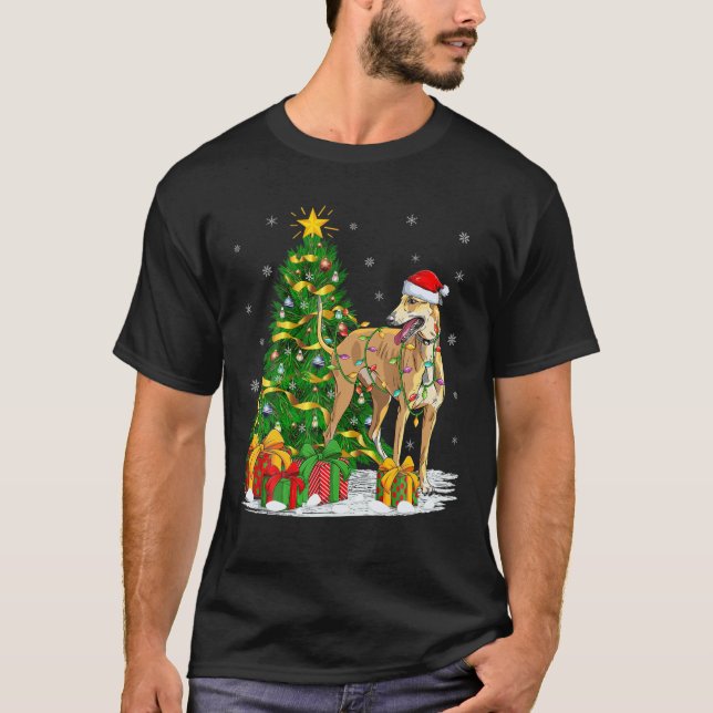 T-shirt Amusante famille d'arbre de Noël correspondant Pèr (Devant)