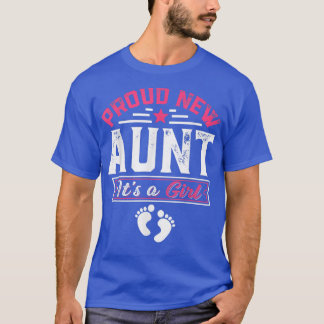 T-shirt Amusante Famille Fière Nouvelle Tante C'est Une Fi