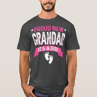 T-shirt Amusante Famille Genre Révèle Fier Nouveau Grand-P