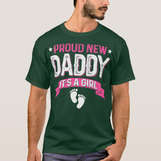T-shirt Amusante Famille Genre Révèle Fier Nouveau Papa C'