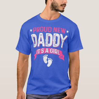 T-shirt Amusante Famille Genre Révèle Fier Nouveau Papa C'