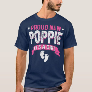T-shirt Amusante Famille Genre Révéler Fier Nouveau Poppie