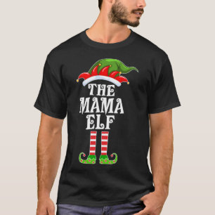 T-shirt Amusante Famille Matching La Mama Elf Christmas Co