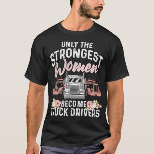 T-shirt Amusante Femme Conducteur De Camion Conception Pou
