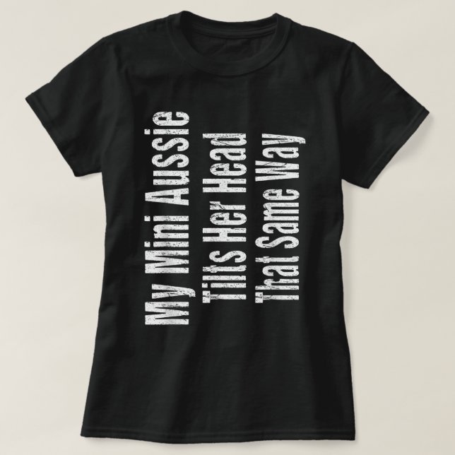 T-shirt Amusante Femme Mini Aussie plaisanter Australian S (Design devant)