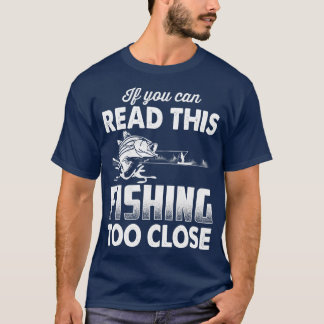 T-shirt Amusante Fête des pères de pêche design Pêche Trop