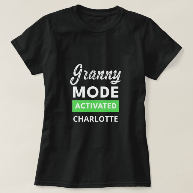 T-shirt Amusante grand-mère personnalisée Fête des mères C (Design devant)