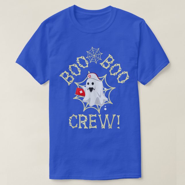 T-shirt Amusante Halloween Boo Boo Crew Nurse Halloween Co (Design devant)
