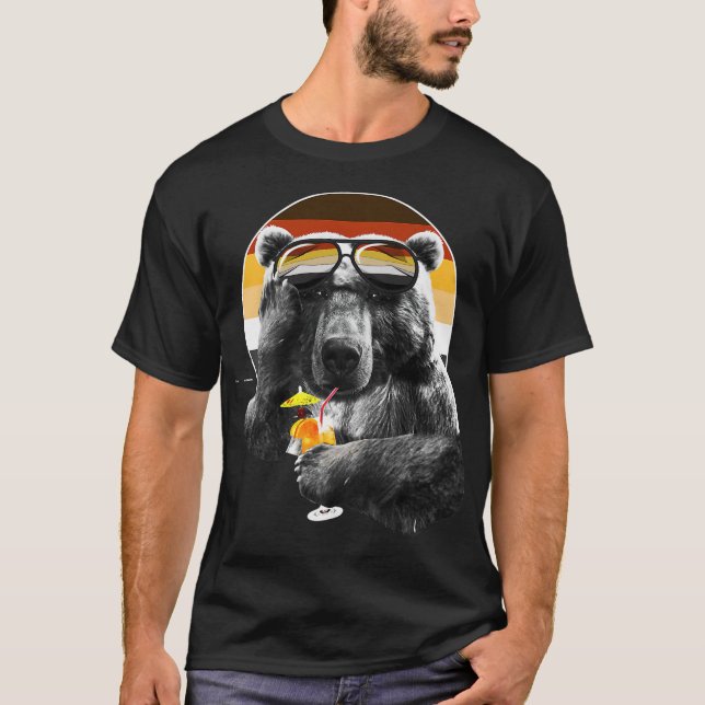 T-shirt Amusante LGBT Gay Bear Pride Premium T (Devant)