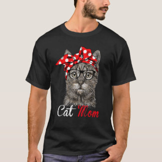 T-shirt Amusante Mignonne Maman Chat Pour Amoureux de les