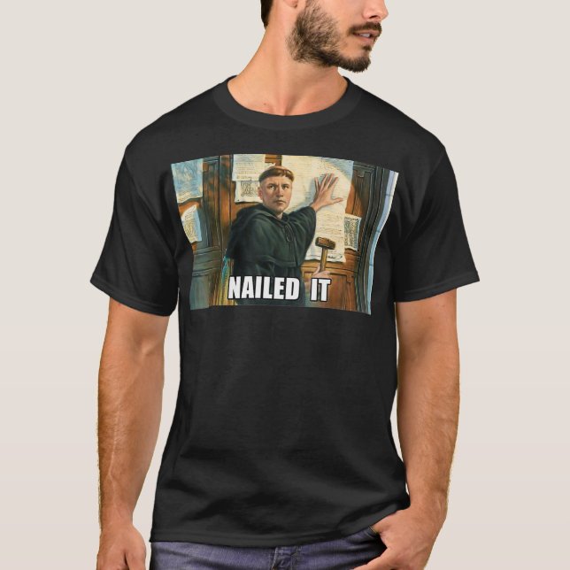 T-shirt Amusante nouveauté Martin Luther 95 Thesus T  (Devant)