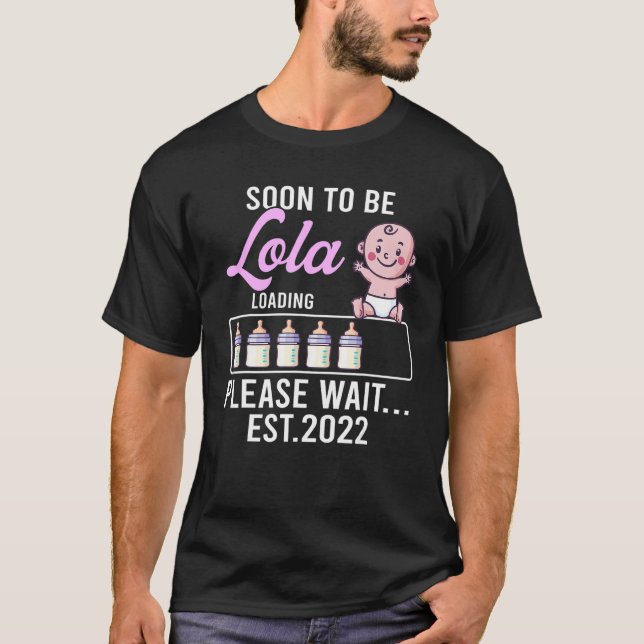 T-shirt Amusante Nouvelle Mamie Bébée Grossesse Fille Bien (Devant)
