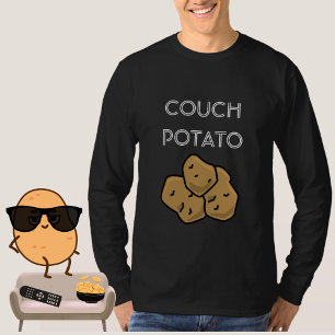 T-shirt Amusante "Pomme de terre de canapé" Regarder T-Shi