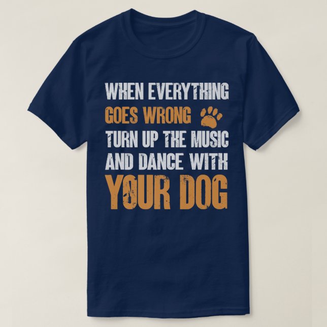 T-shirt Amusante Tenue Chien Pour Chien Propriétaire  (Design devant)
