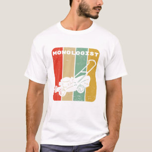 T-shirt Amusante tondeuse à gazon Vintage Mowologue Jardin